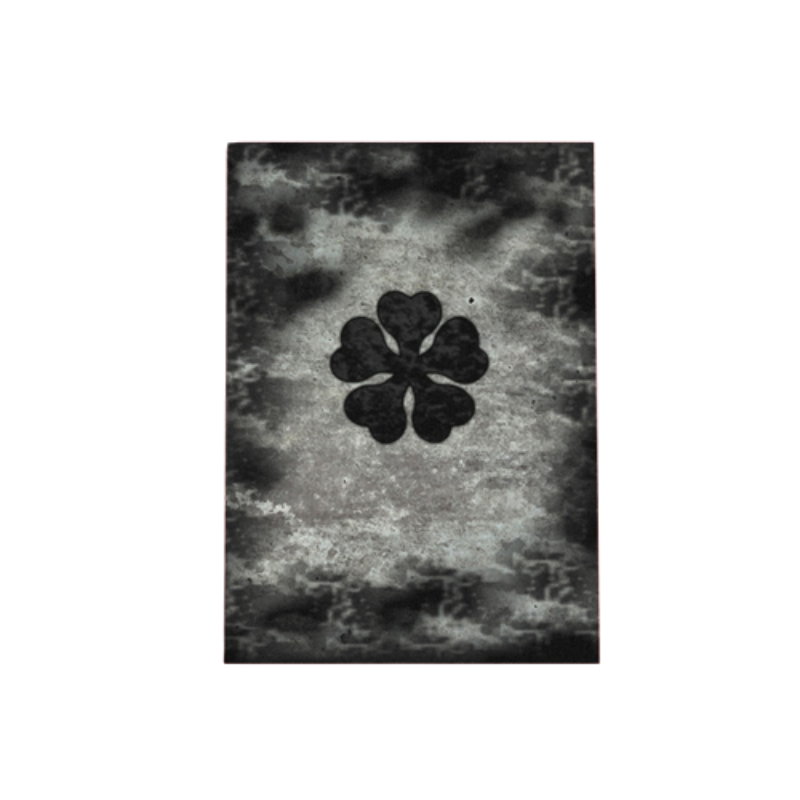 Schwarzes Five Clover - Leinwand Wandkunst Gemälde