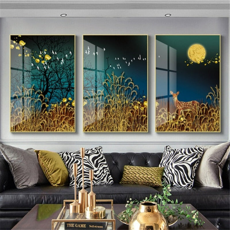 Chinesischer Kristallwald-Canvas-Wandkunstgemälde