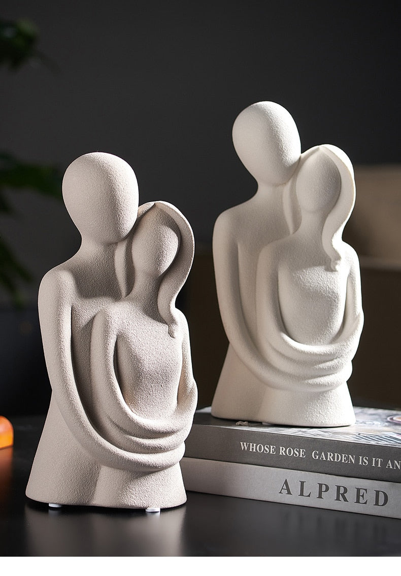 Nordic Abstract Thinker Harz Statue Skulptur | Karnz