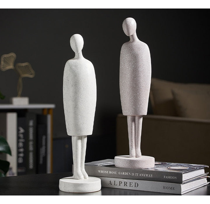 Nordic Abstract Thinker Harz Statue Skulptur | Karnz