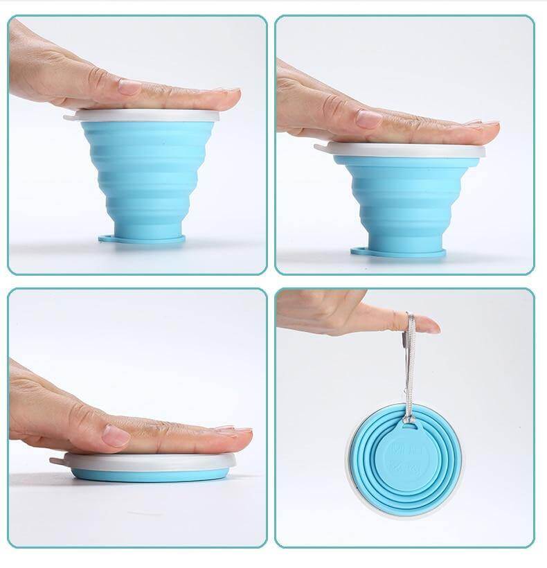 Faltbecher Easy Silikon Reisebecher | Karnz