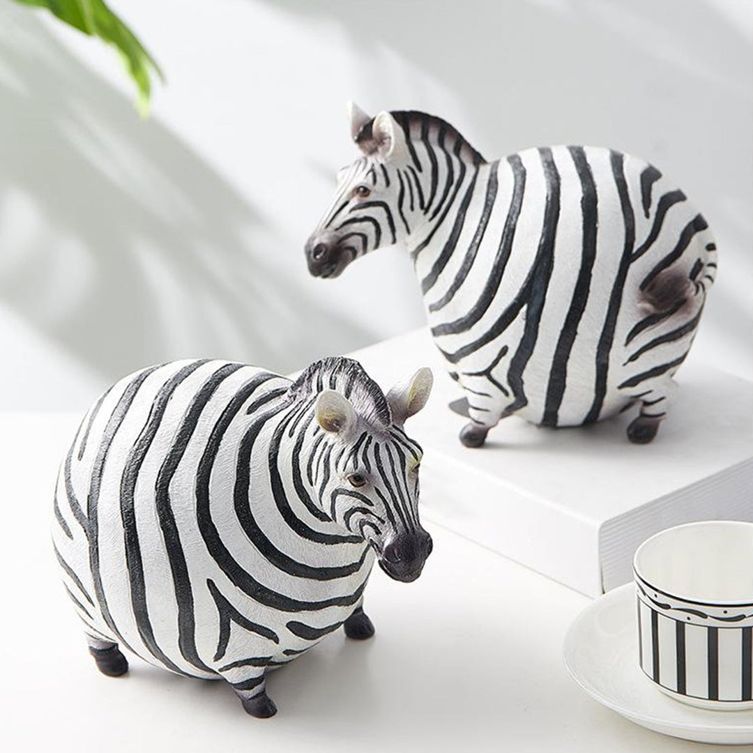 Moderne süße Zebra Harzfiguren | Karnz
