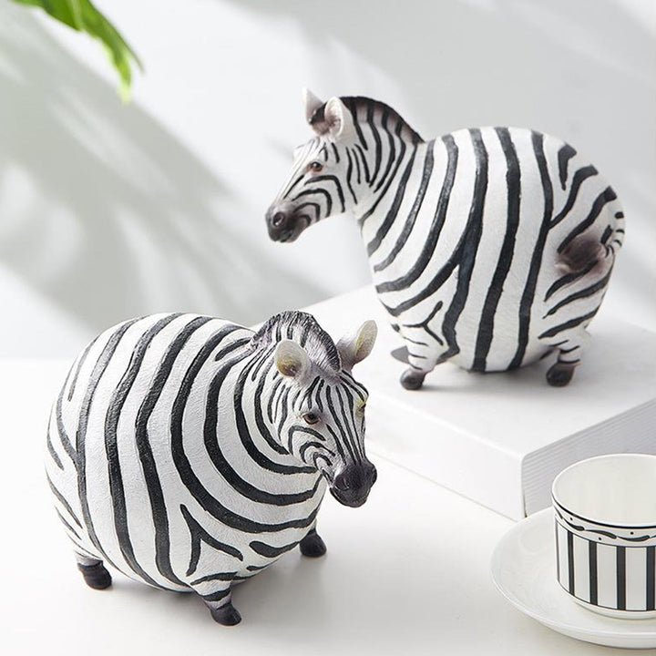 Moderne süße Zebra Harzfiguren | Karnz