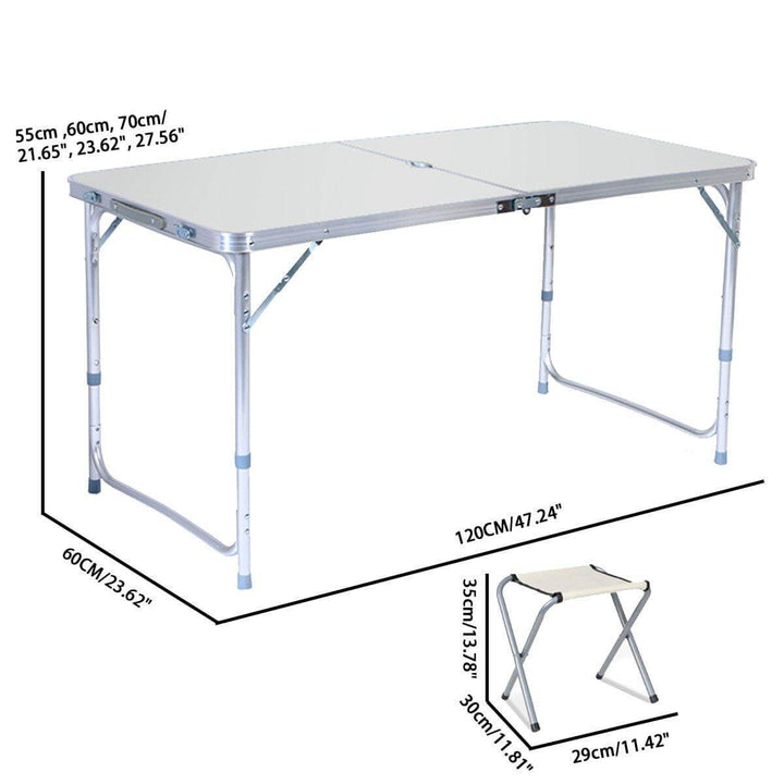 Outdoor Wasserdicht Verstellbar Faltbar Picknicktisch Set | Karnz