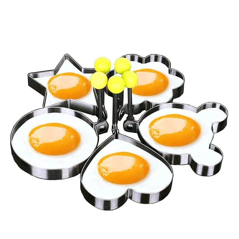 5pcs/Set Edelstahl Spiegelei Form Pfannkuchen Ringe | Karnz