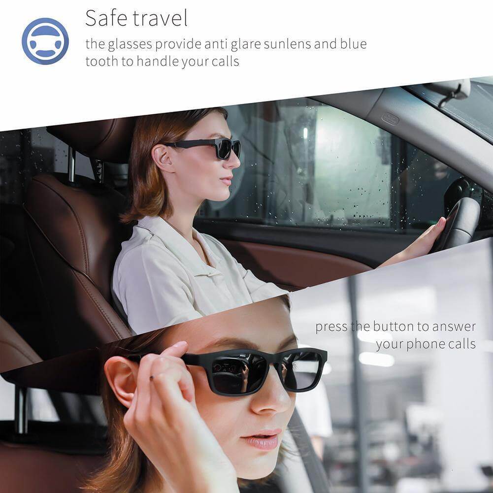 Smart Bluetooth Eingebaute Lautsprecher Headset Brille | Karnz