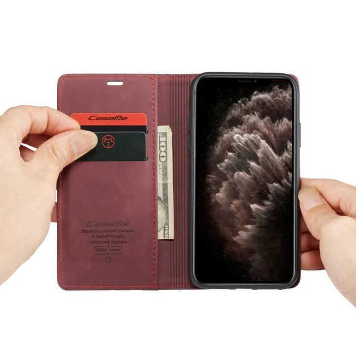 Karnz | Magnetic Flip Wallet Case für iPhone