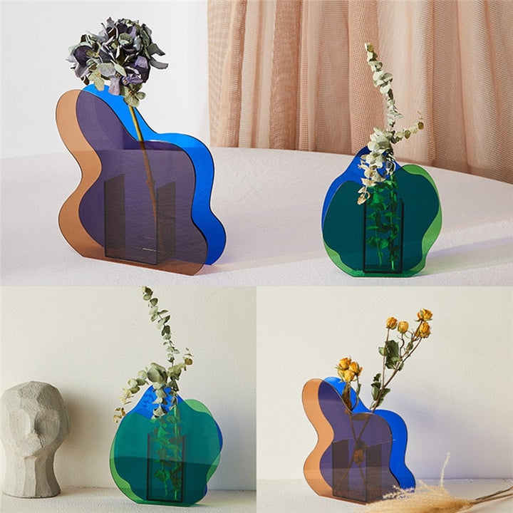 Nordic Modern Geometrische Regenbogenvase | Karnz