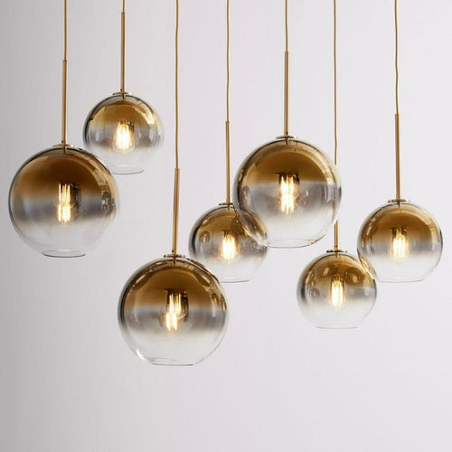 Moderne Glas Kugel Pendelleuchten | Karnz