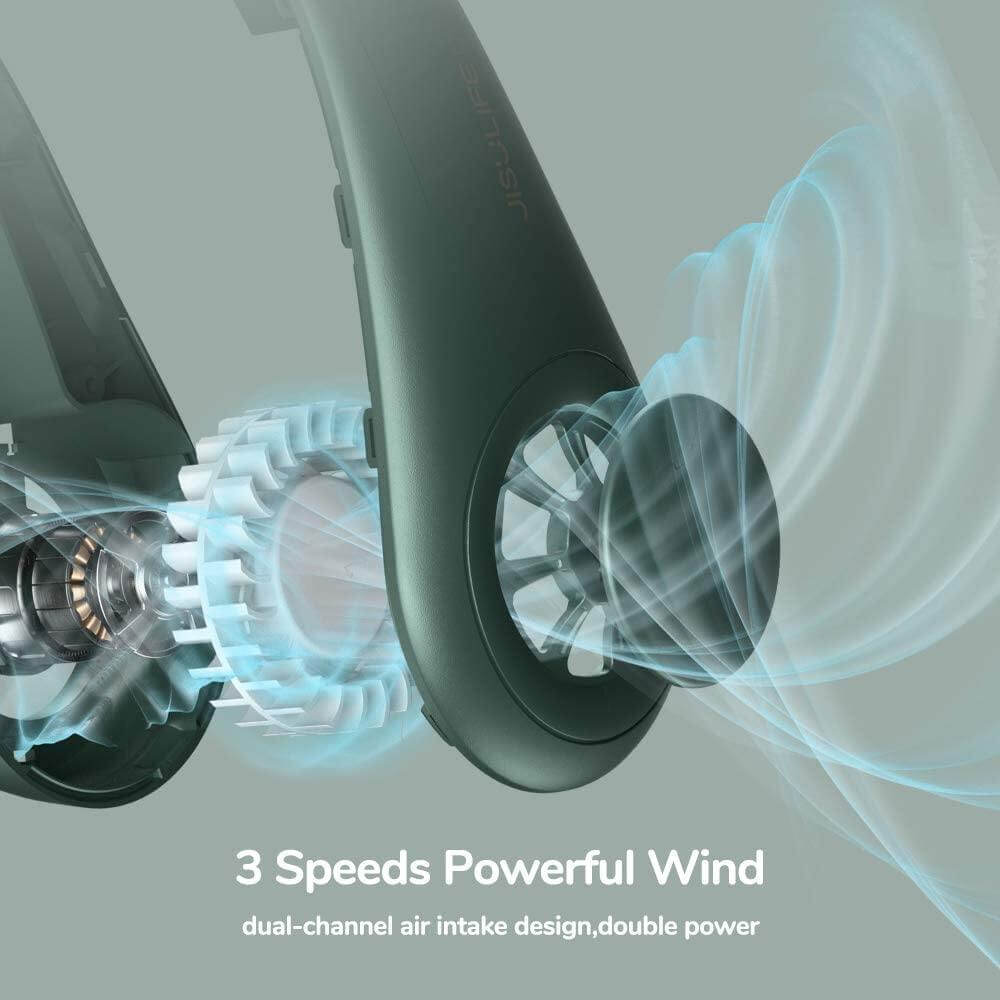 Stylischer Mini-Bladeless Reisekragenventilator | Karnz