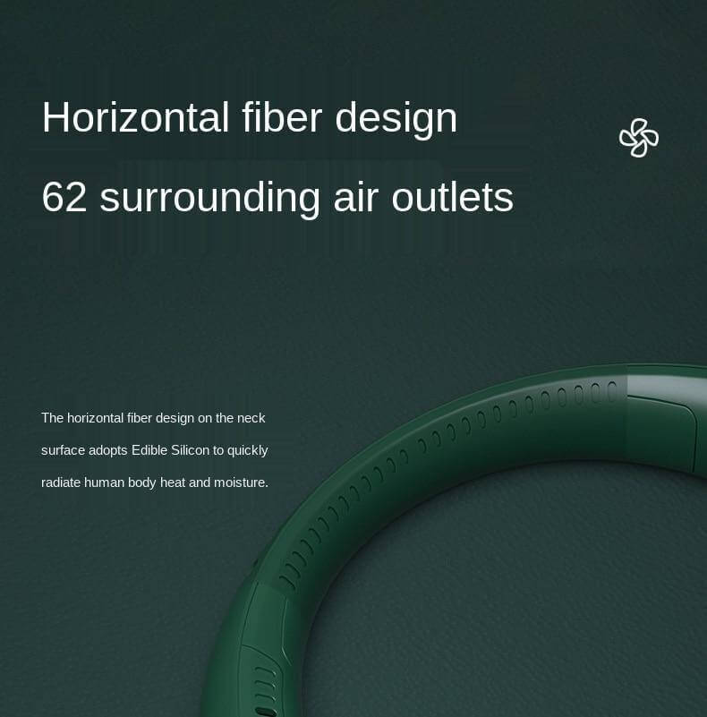 Stylischer Mini-Bladeless Reisekragenventilator | Karnz