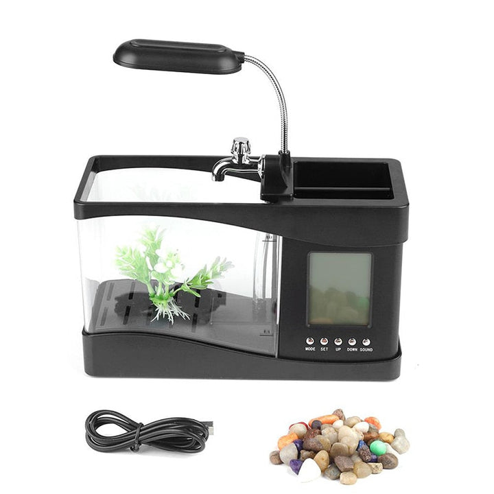 LCD-Uhr Mini Fischtank Aquarium | Karnz