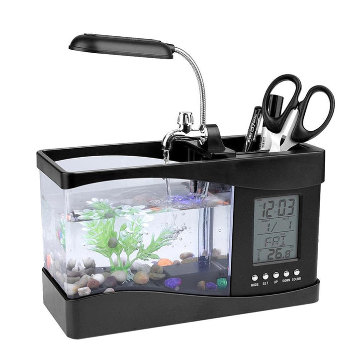 LCD-Uhr Mini Fischtank Aquarium | Karnz