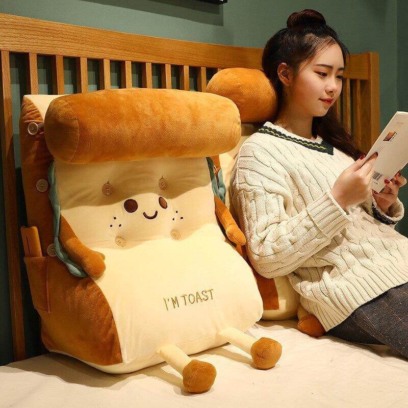 I AM TOAST Süßes Nachttisch Bequem WashaKarnze Kissen