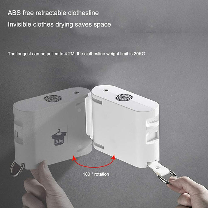 Punch-Free InvisiKarnze RetractaKarnze Trockenleine
