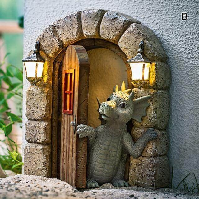 Lovely Courtyard Dragon Wand Skulptur | Karnz