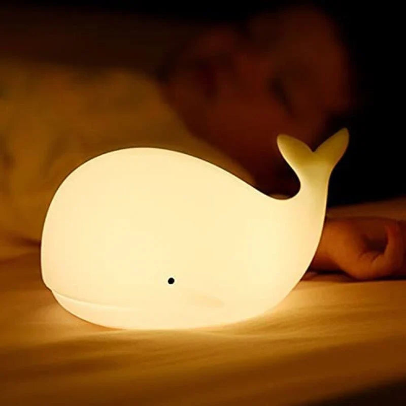 Hübsche Wal Nachtlampe mit Farbwechsel - GlowWhale | Karnz
