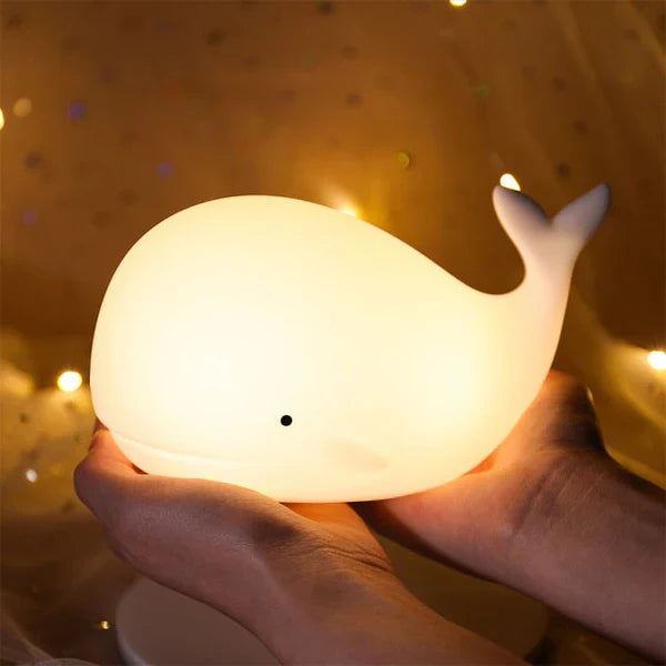Hübsche Wal Nachtlampe mit Farbwechsel - GlowWhale | Karnz