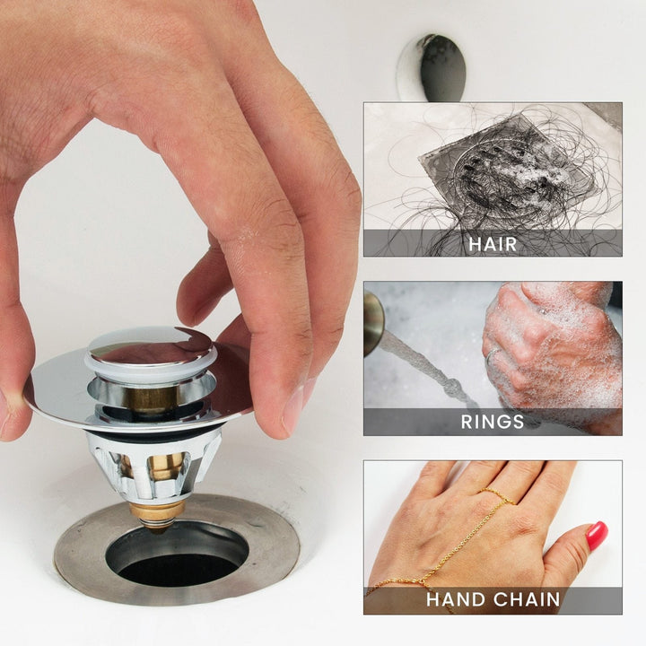 Universeller Waschbecken Pop-Up Abflussfilter | Karnz