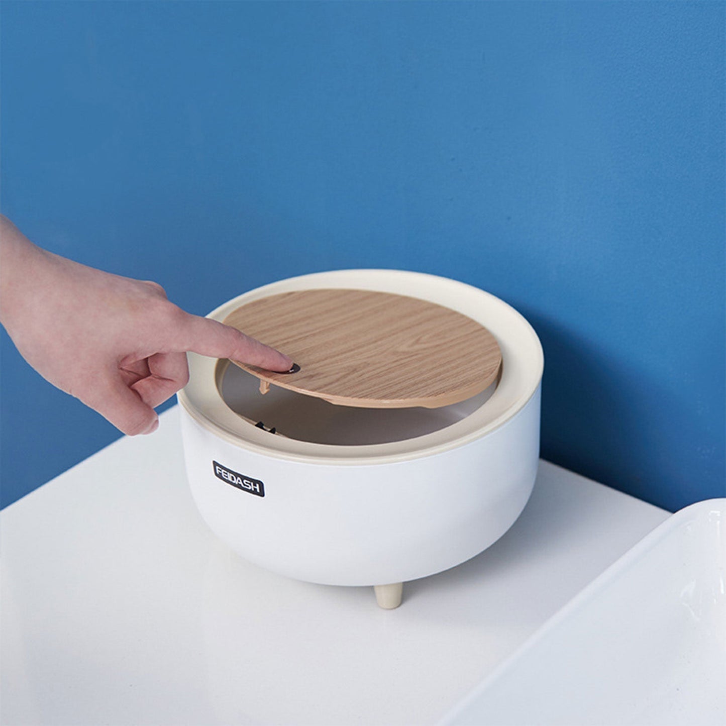 Desktop Elegante Mini Rutschfeste Abfalleimer