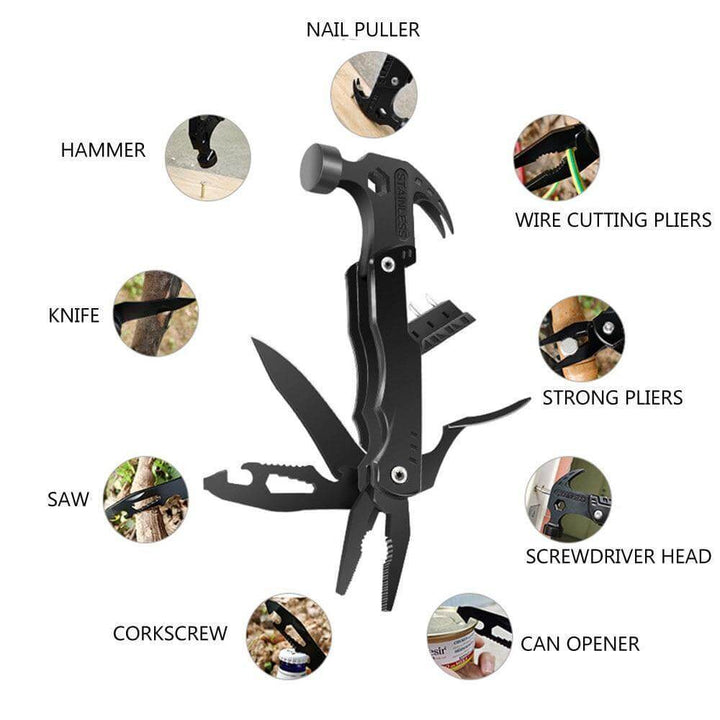 14in1 Tragbares Edelstahl Outdoor Werkzeug | Karnz