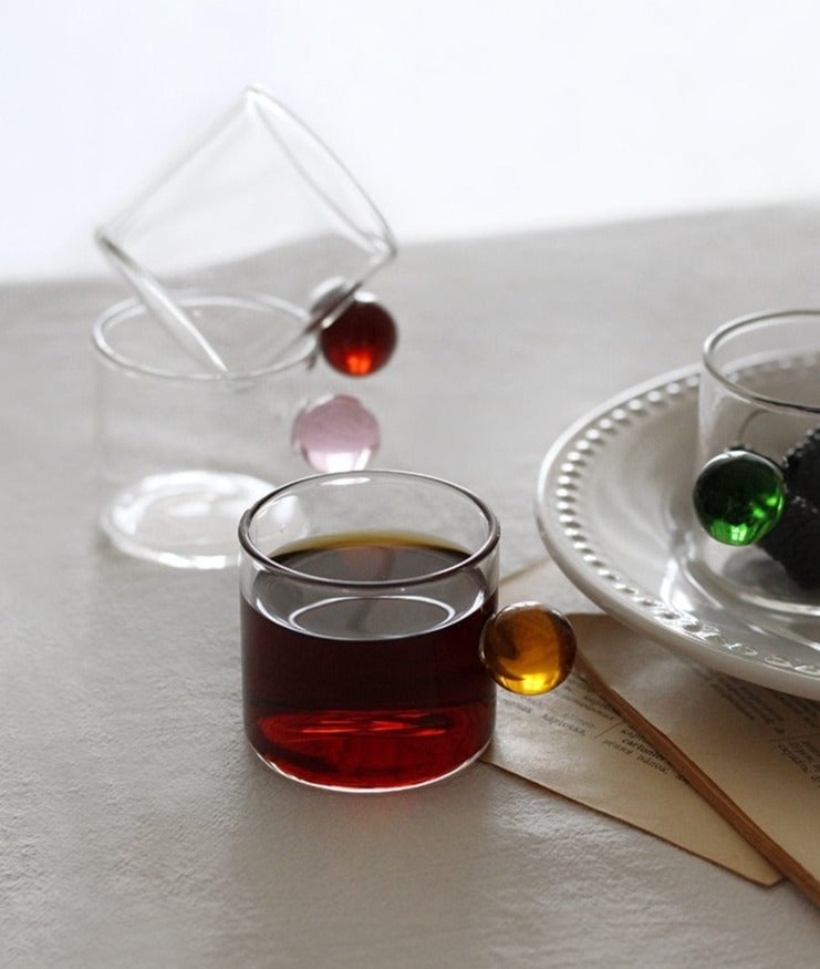 Globe Handgriff Glas Espresso Tasse | Karnz