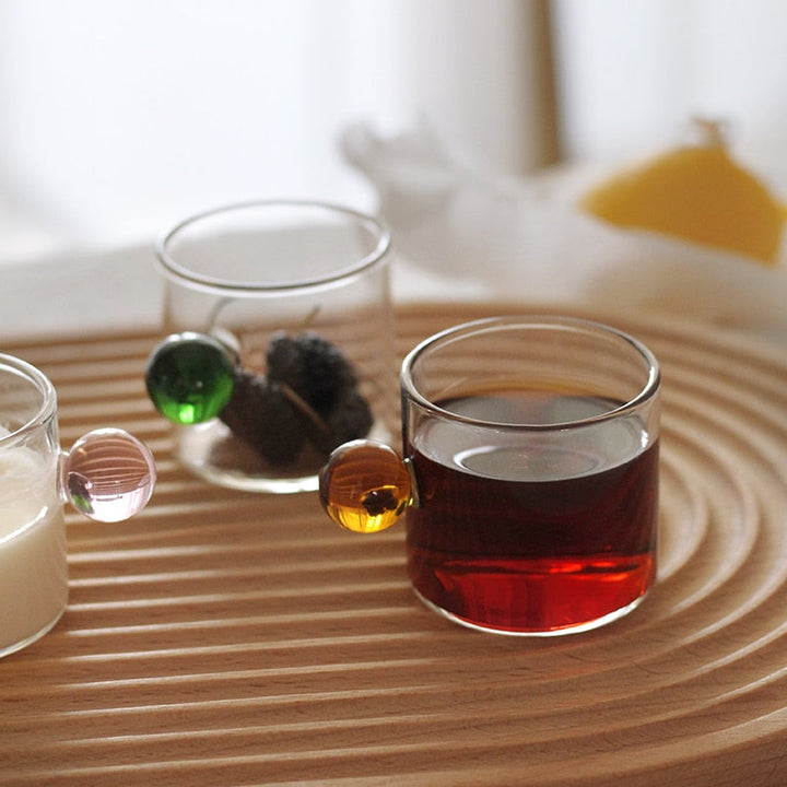 Globe Handgriff Glas Espresso Tasse | Karnz
