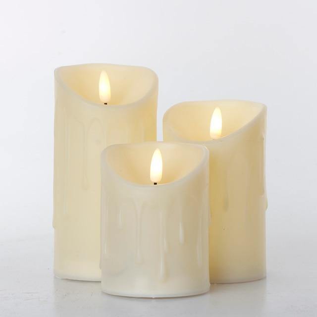 3pcs Fernbedienung LED Flammenlose Kerze | Karnz