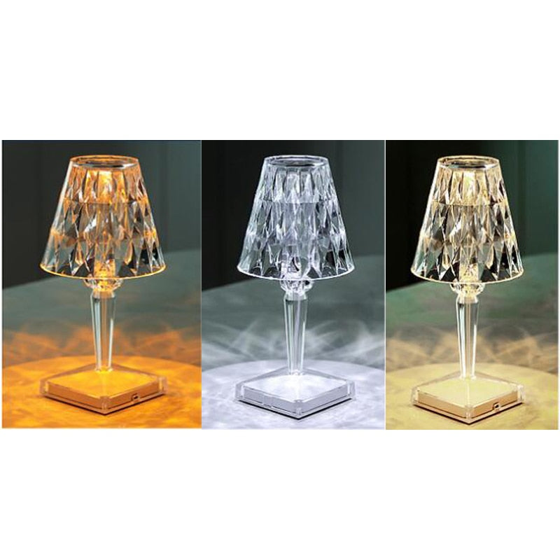 Diamant Acryl Tischlampe | Karnz
