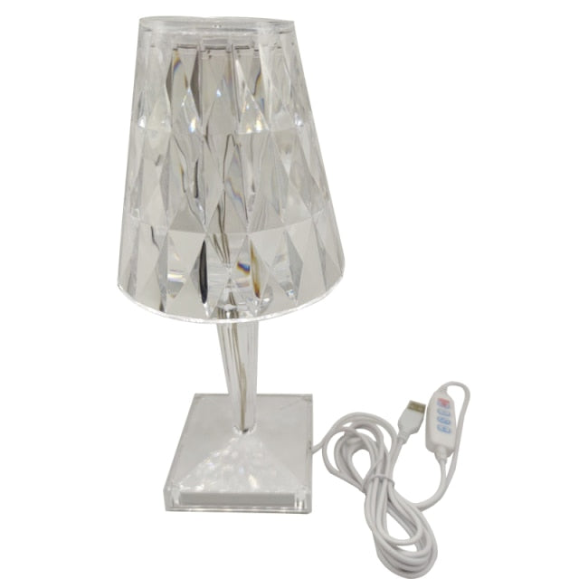 Diamant Acryl Tischlampe | Karnz