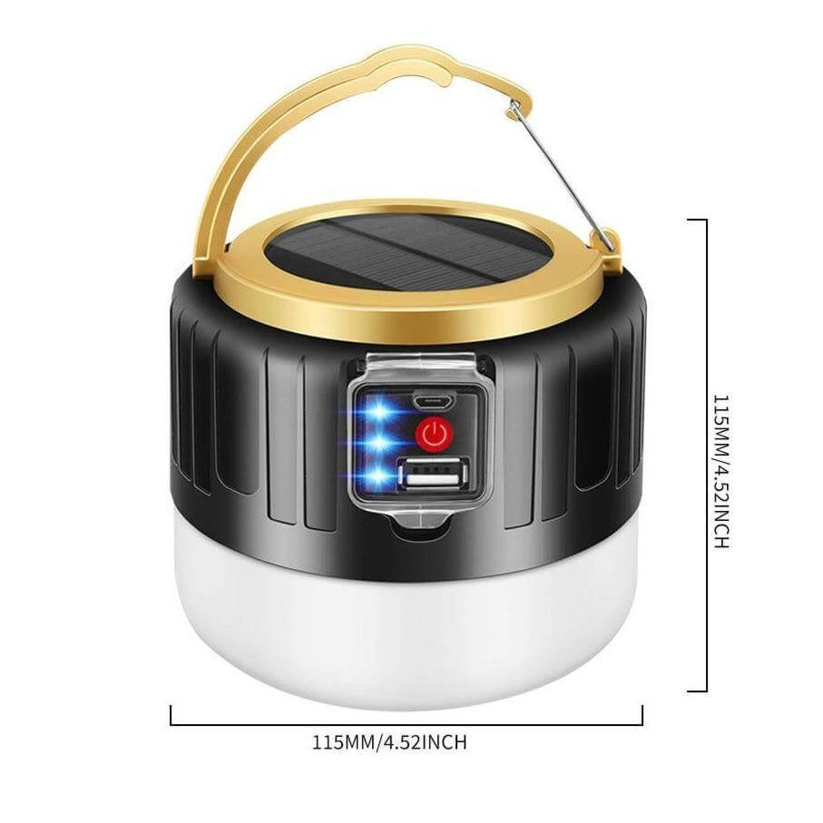 Outdoor wasserdichte Solar wiederaufladbare Camping LED Lampe | Karnz