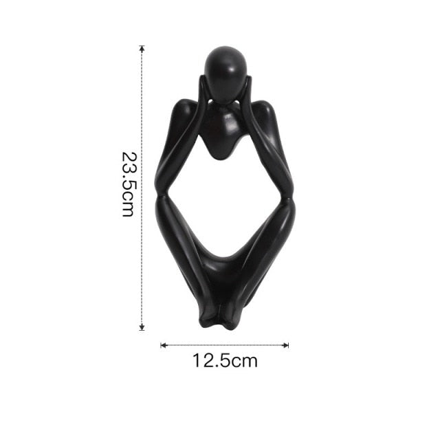 Nordic Abstract Unique Thinker Figur Figur Home Decor | Karnz