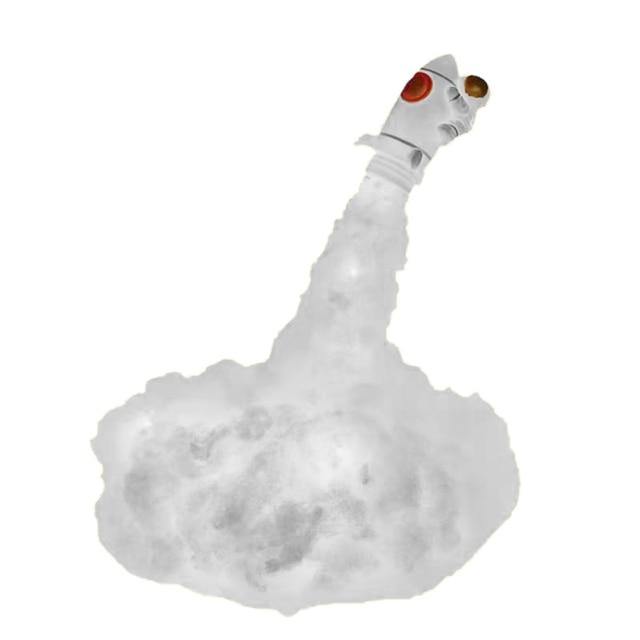 Astronaut Bunte Wolken Nachtlicht