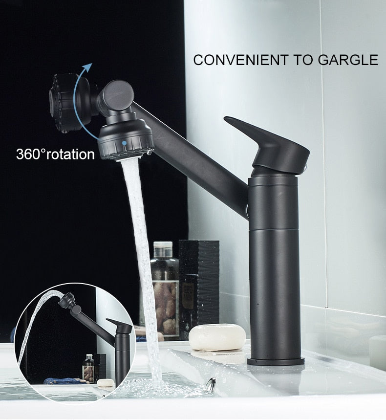 Elegante Luxus Rotierender Becken Wasserhahn