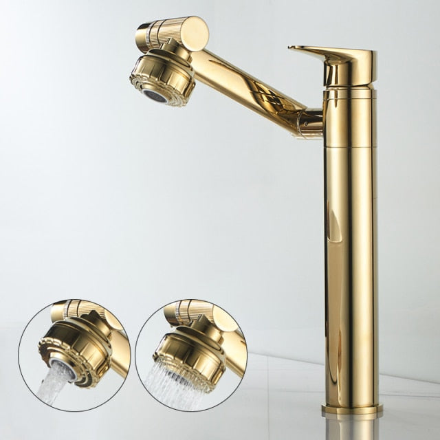 Elegante Luxus Rotierender Becken Wasserhahn