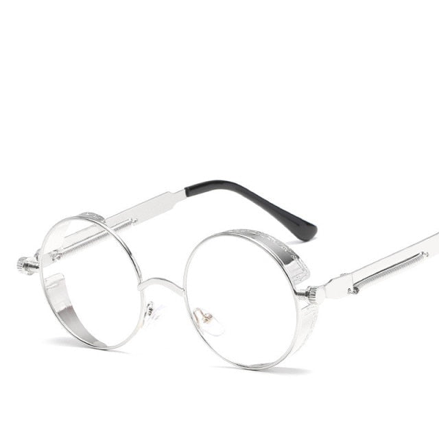 Kreative Runde Retro Runde Metall Sonnenbrille | Karnz