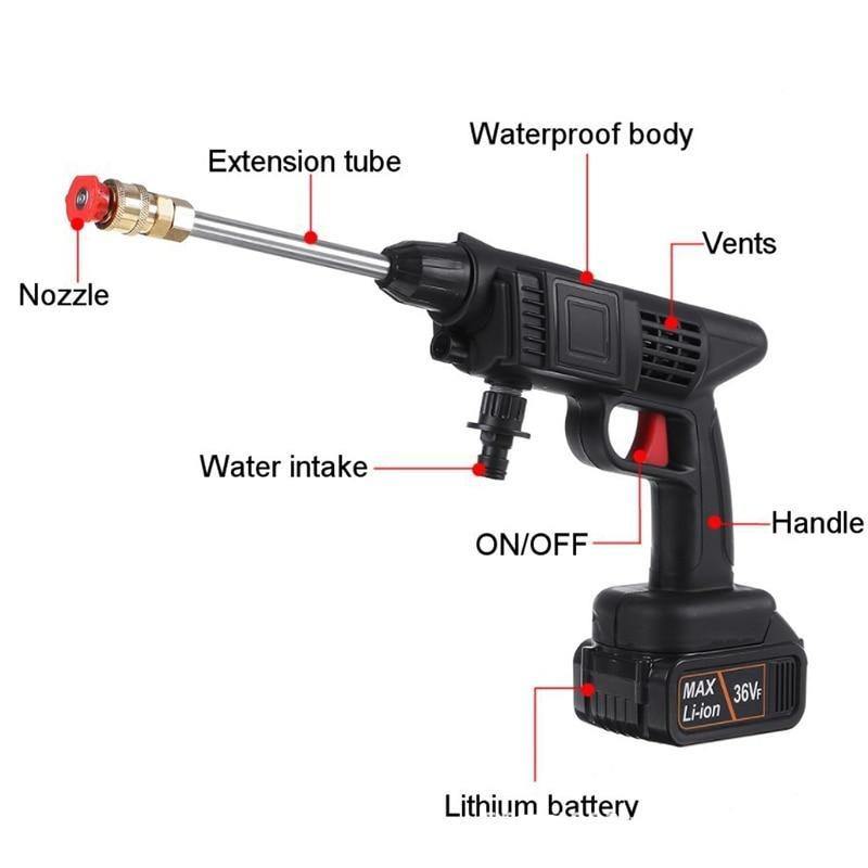 Hochdruck-Elektro kabelloser Auto-Waschpistole | Karnz