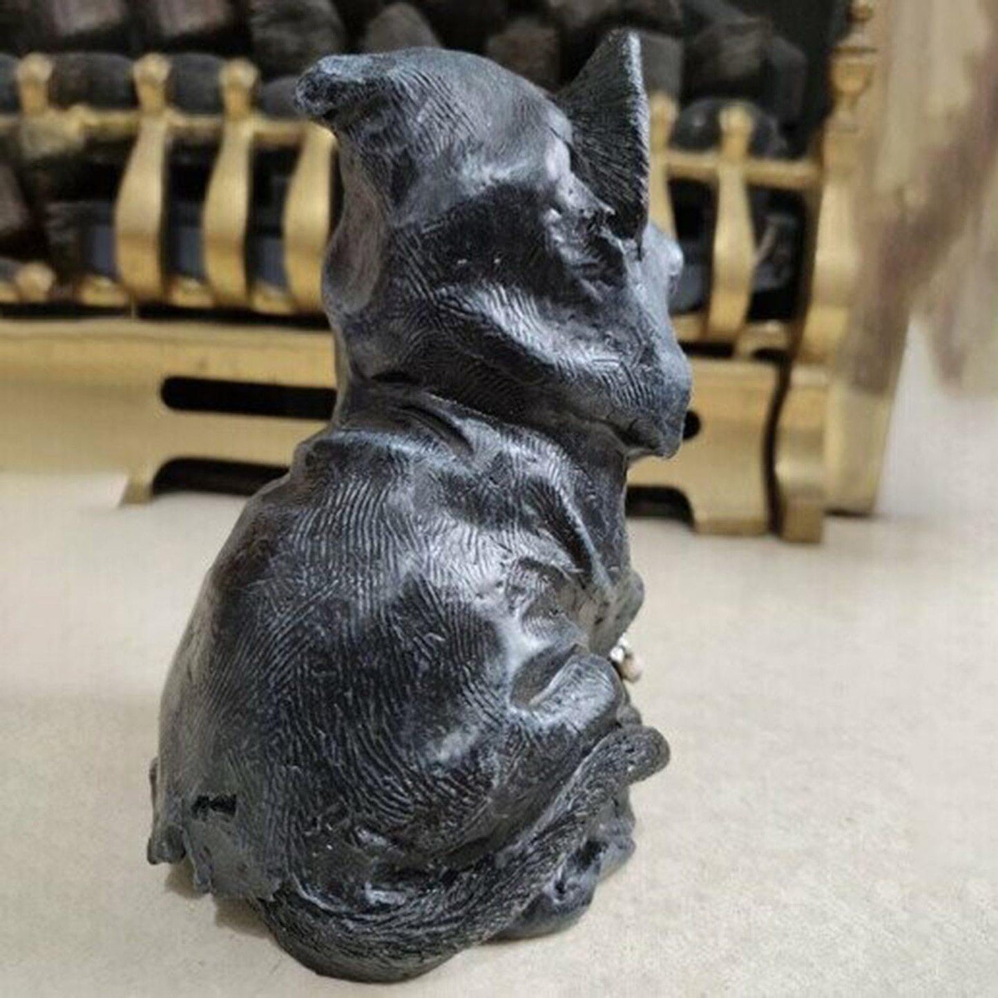 Resin Schwarze Katze Statue Dekor | Karnz
