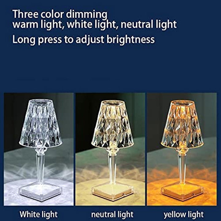 Diamant Acryl Tischlampe | Karnz