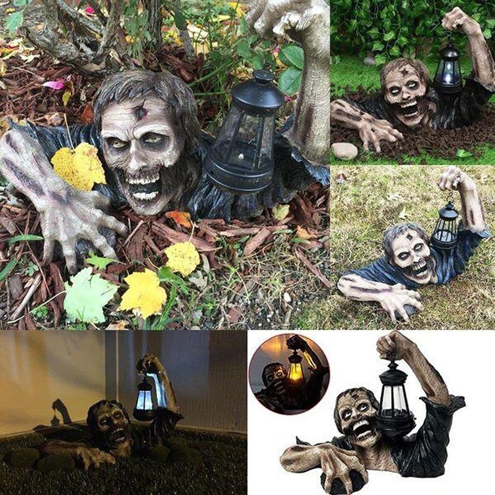 Zombie Statue Halloween Dekoration