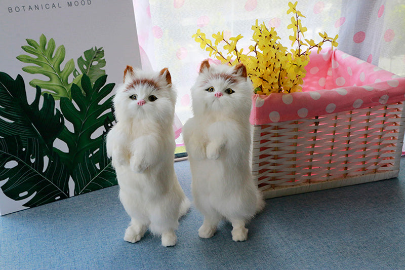 Süßes Plüschkatze Home Desk Figur Figur Dekor | Karnz
