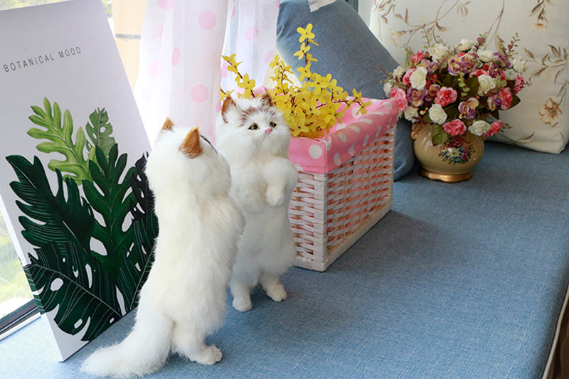 Süßes Plüschkatze Home Desk Figur Figur Dekor | Karnz