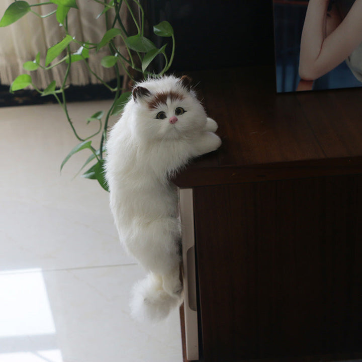 Niedliche Plüschkatzen Home Desk Figurine Dekor | Karnz