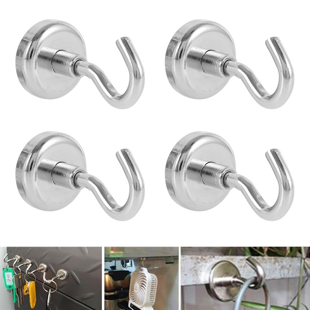 4 Stück starke Magnet-Haken | Karnz
