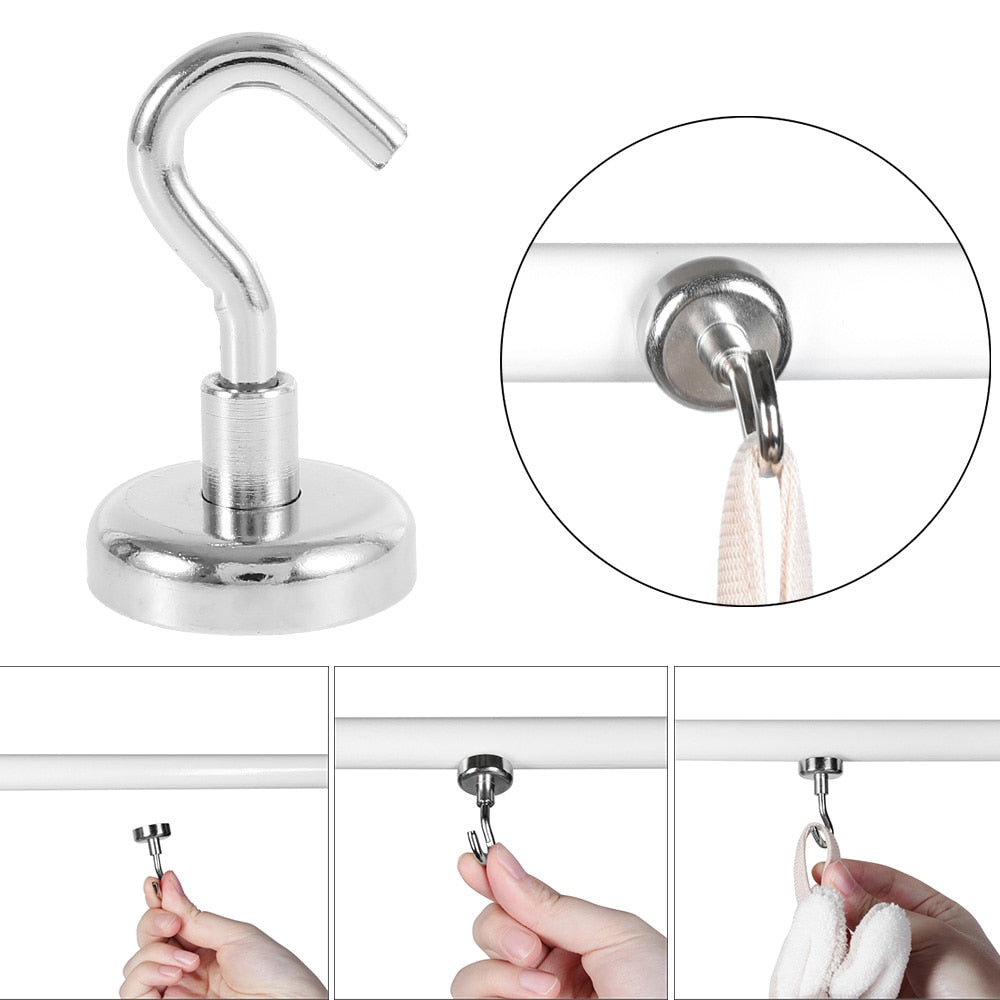 4 Stück starke Magnet-Haken | Karnz