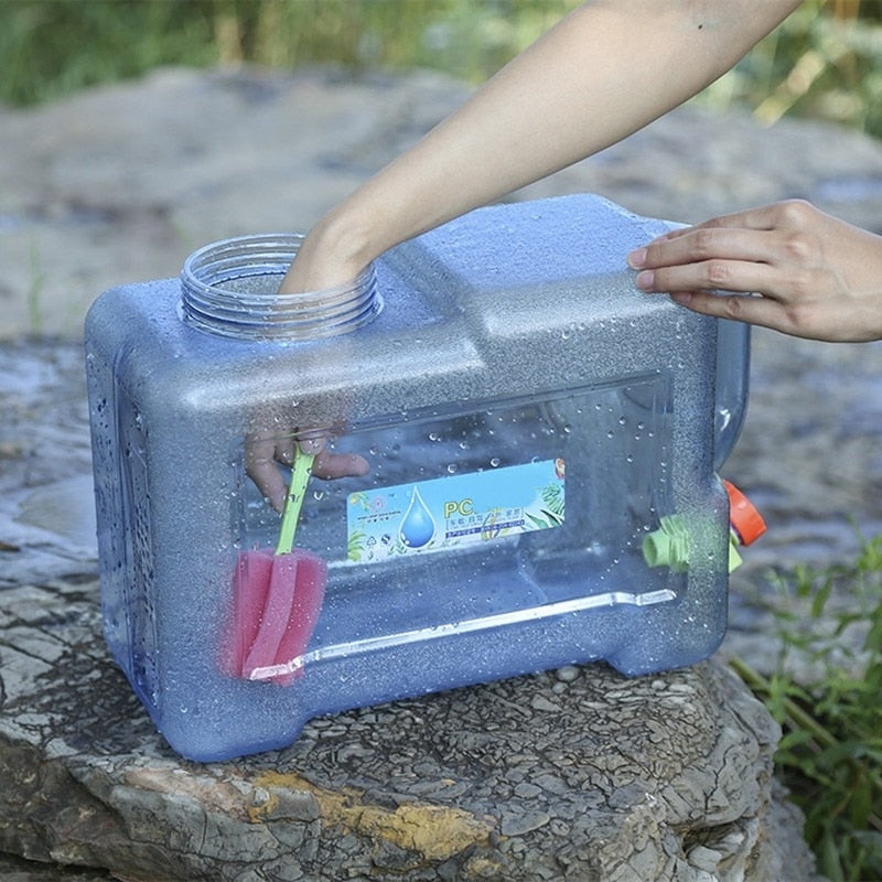 Portabler Reisen Camping Wasserbehälter mit Wasserhahn | Karnz
