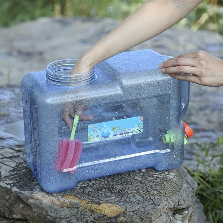 Portabler Reisen Camping Wasserbehälter mit Wasserhahn | Karnz