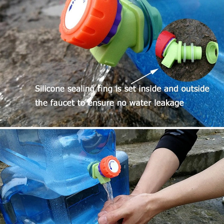 Portabler Reisen Camping Wasserbehälter mit Wasserhahn | Karnz