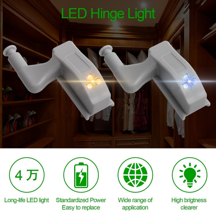 10 Stück LED Sensor Scharniere Kleiderschrank Lampe | Karnz