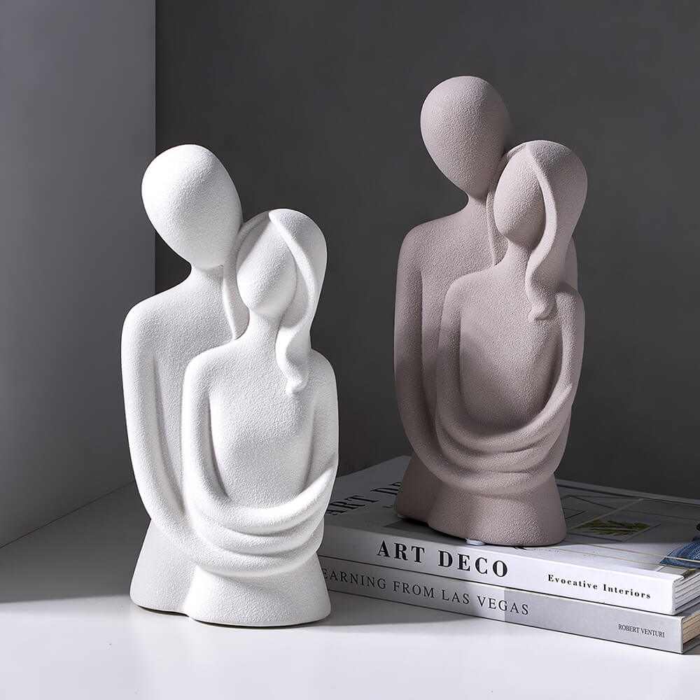 Nordic Abstract Thinker Harz Statue Skulptur | Karnz